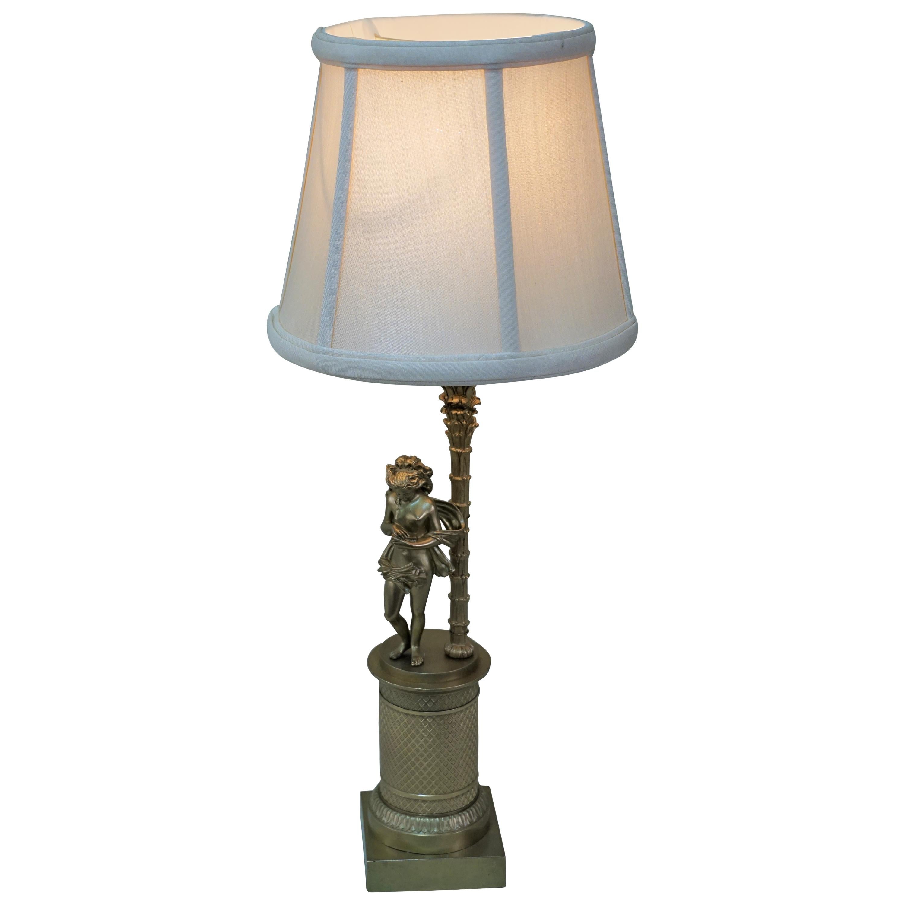 Fine 19th Century Bronze Table Lamp