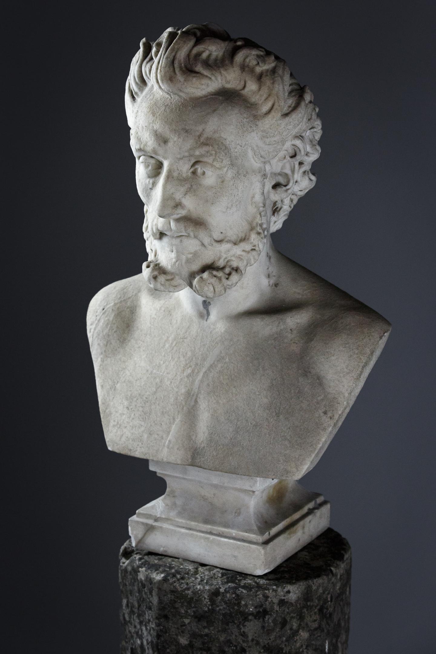 Fine 19th Century Carved Marble Bust of a Gentleman 5