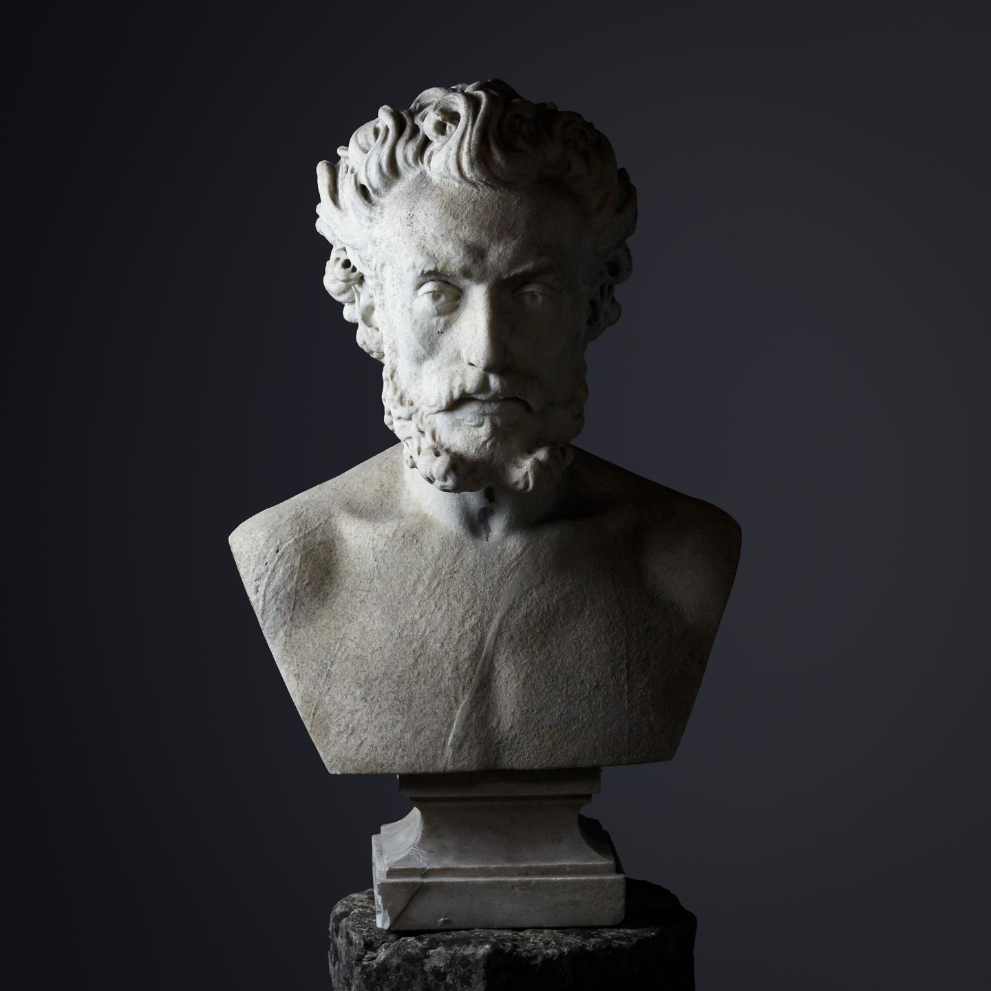 Fine 19th Century Carved Marble Bust of a Gentleman 11