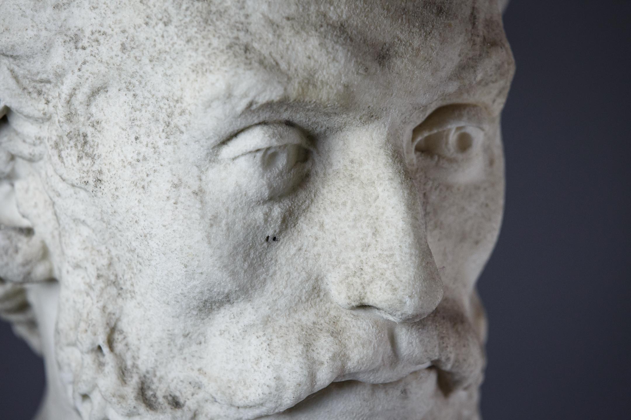 Fine 19th Century Carved Marble Bust of a Gentleman 1