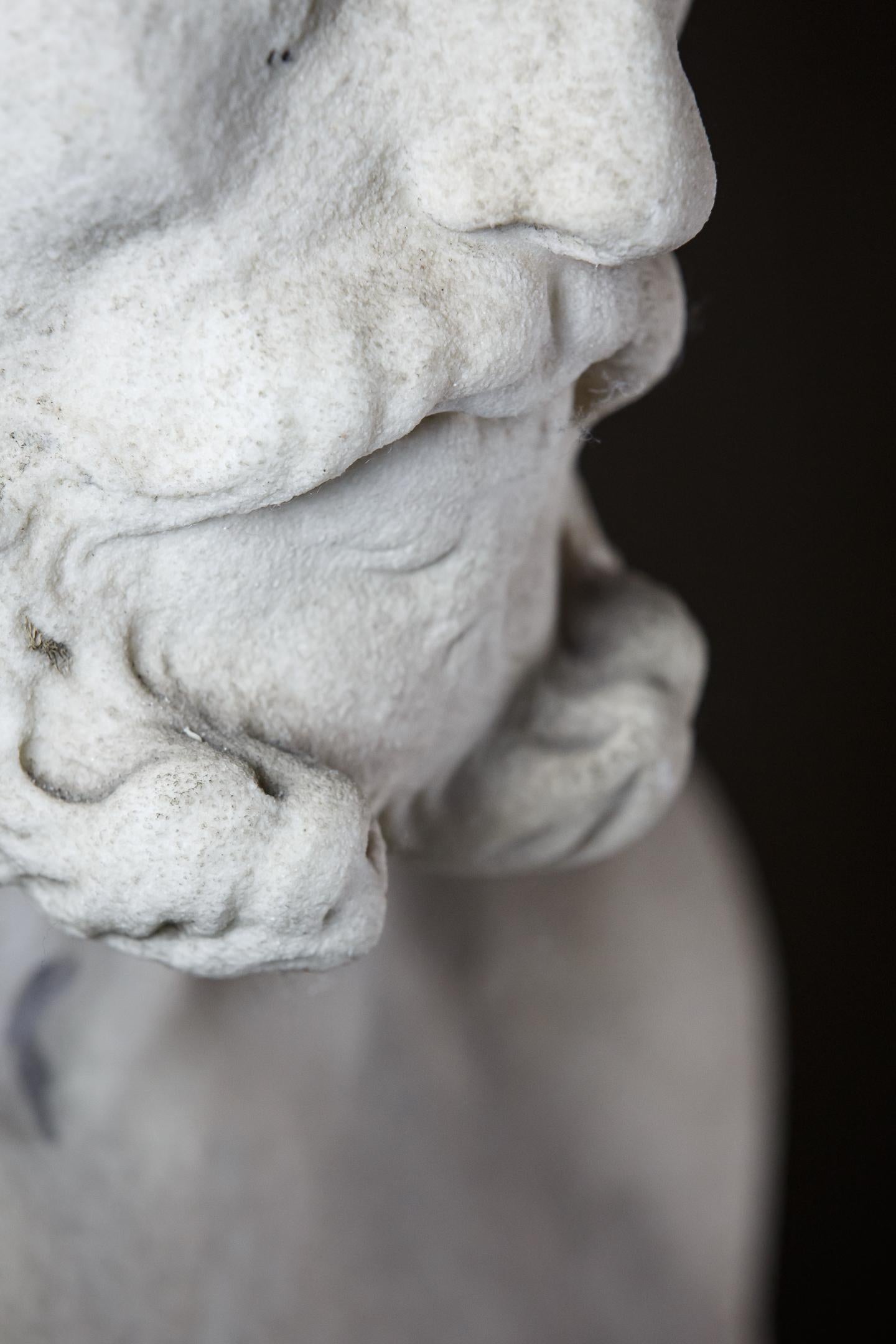 Fine 19th Century Carved Marble Bust of a Gentleman 2