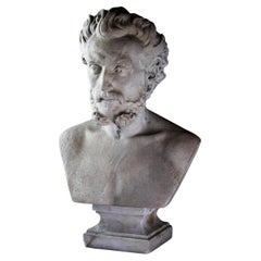 Fine 19th Century Carved Marble Bust of a Gentleman