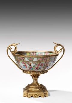 Fine 19th Century Chinese Gilt Mounted Canton Centrepiece