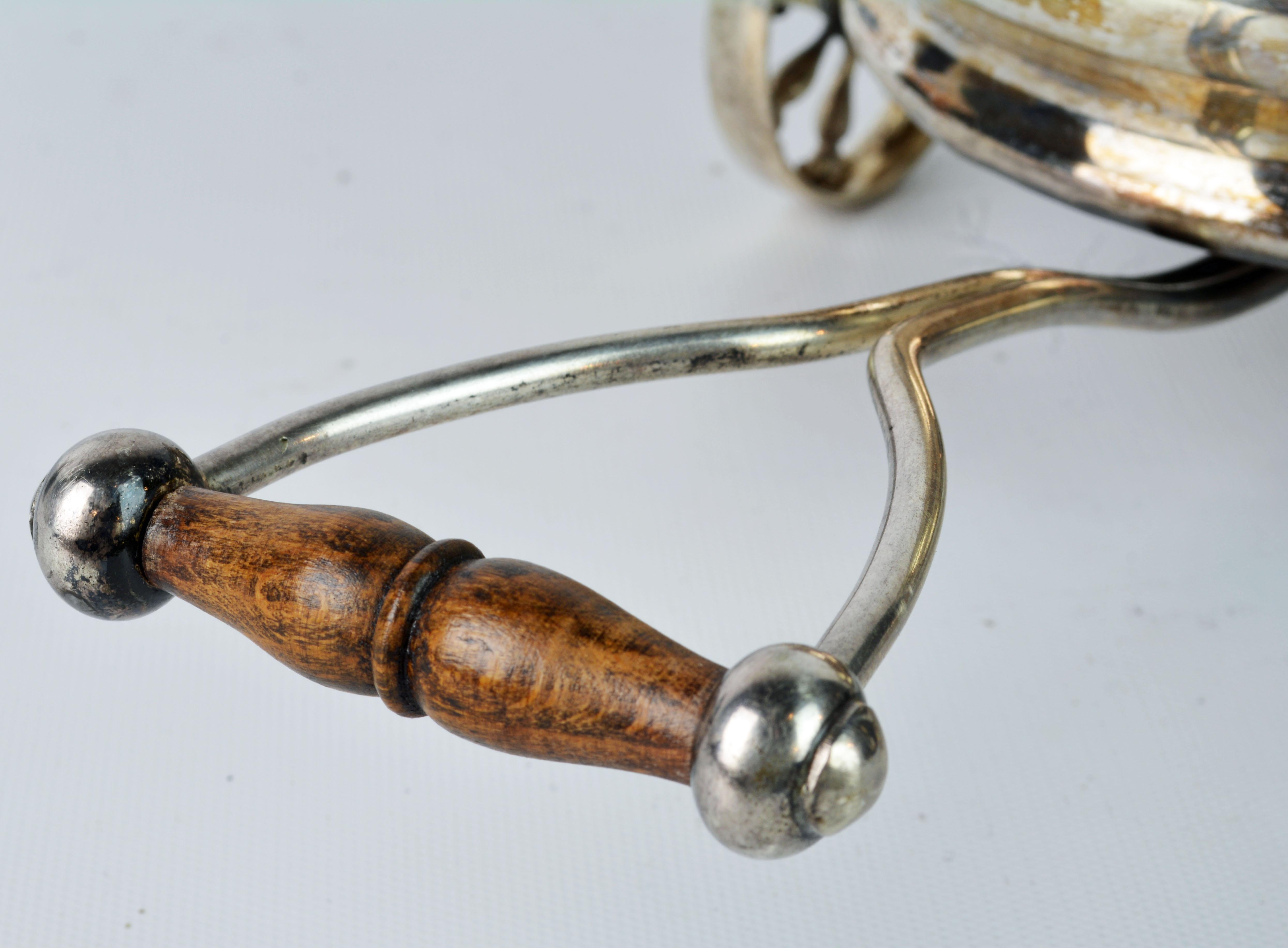 Fine 19th Century English Silver Plate Double Wine Trolley or Decanter Wagon 5