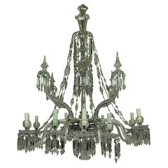 Fine 19th Century F & C Osler Cut-Glass Chandelier