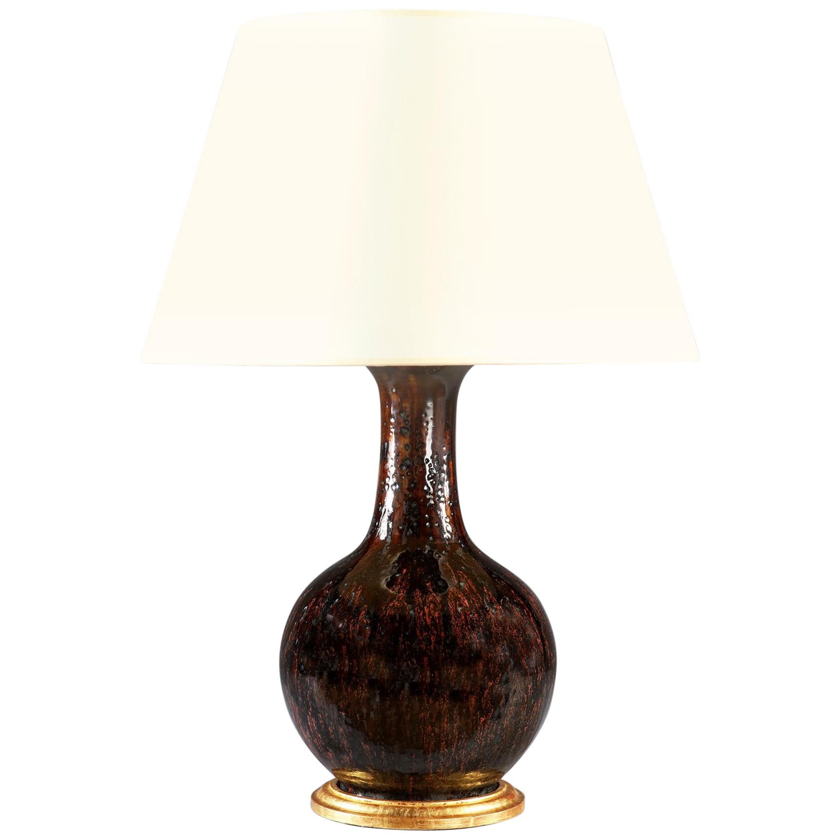 Fine 19th Century Flambé Vase as a Lamp at 1stDibs