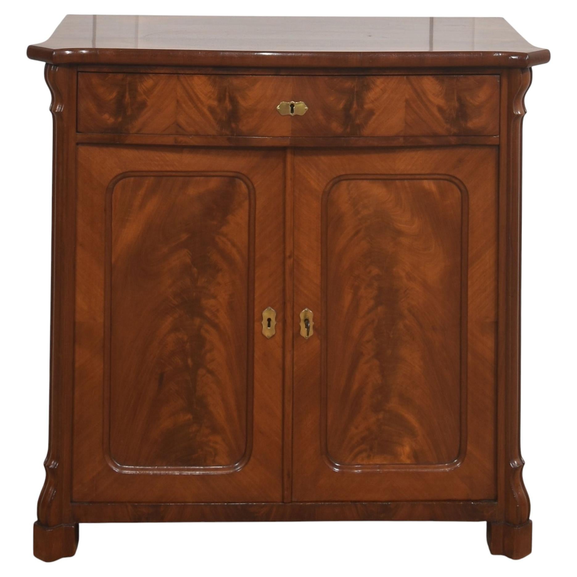 Fine 19th Century Flame Mahogany Cabinet