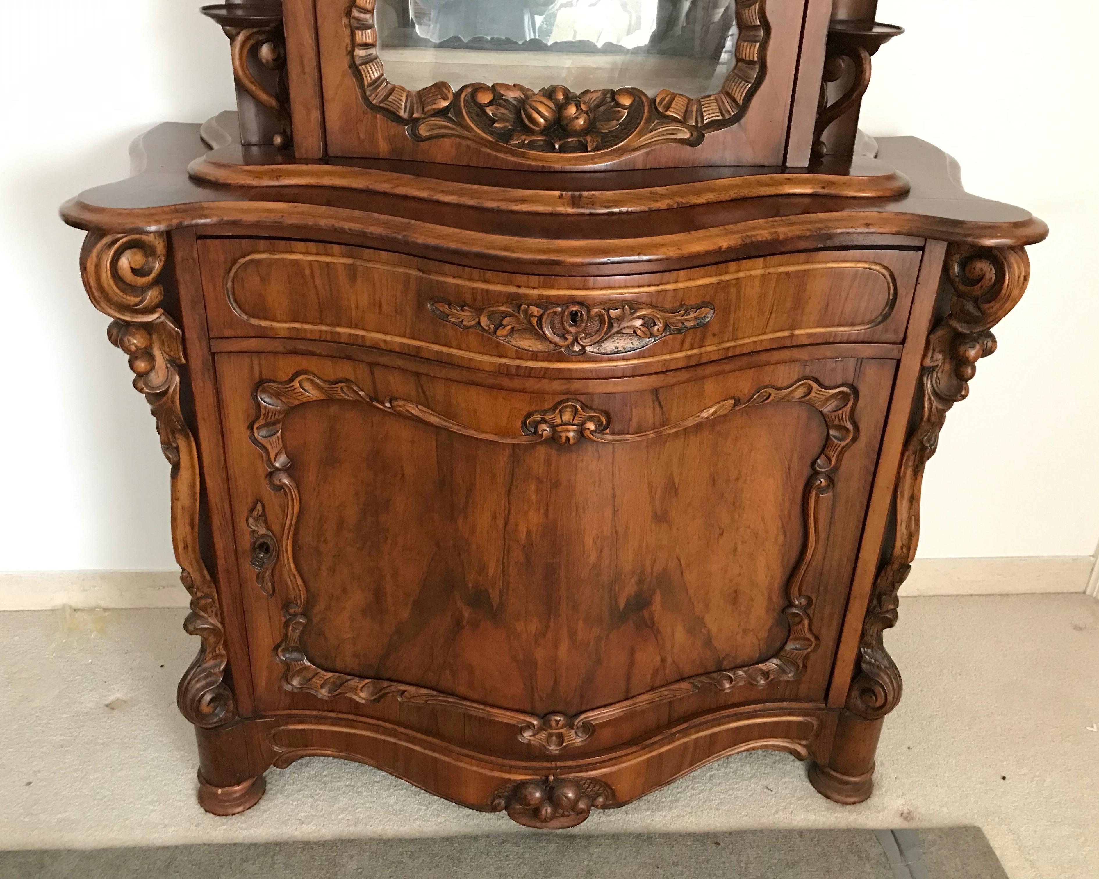 Fine 19TH Century Flemish Side Cabinet For Sale 5