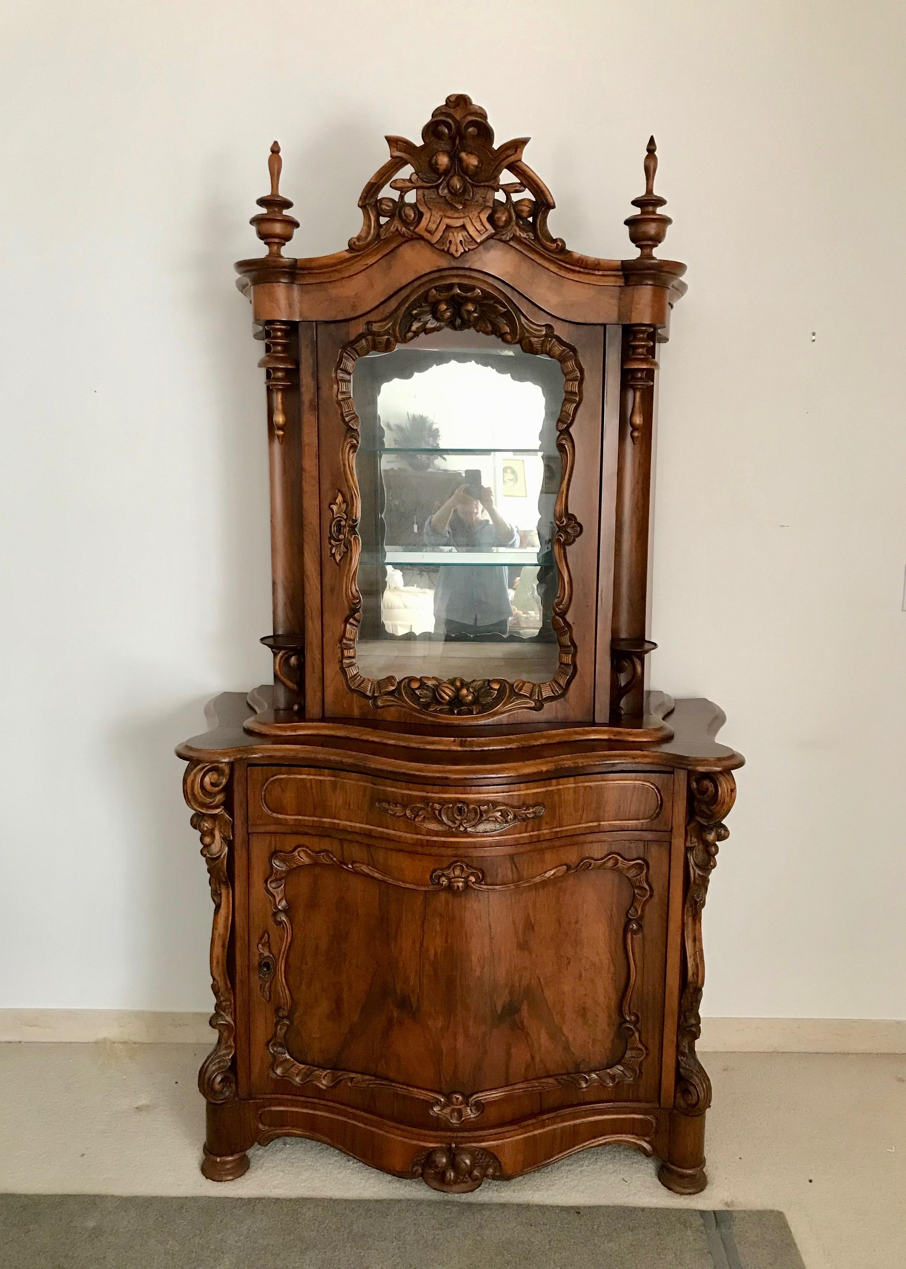Belgian Fine 19TH Century Flemish Side Cabinet For Sale