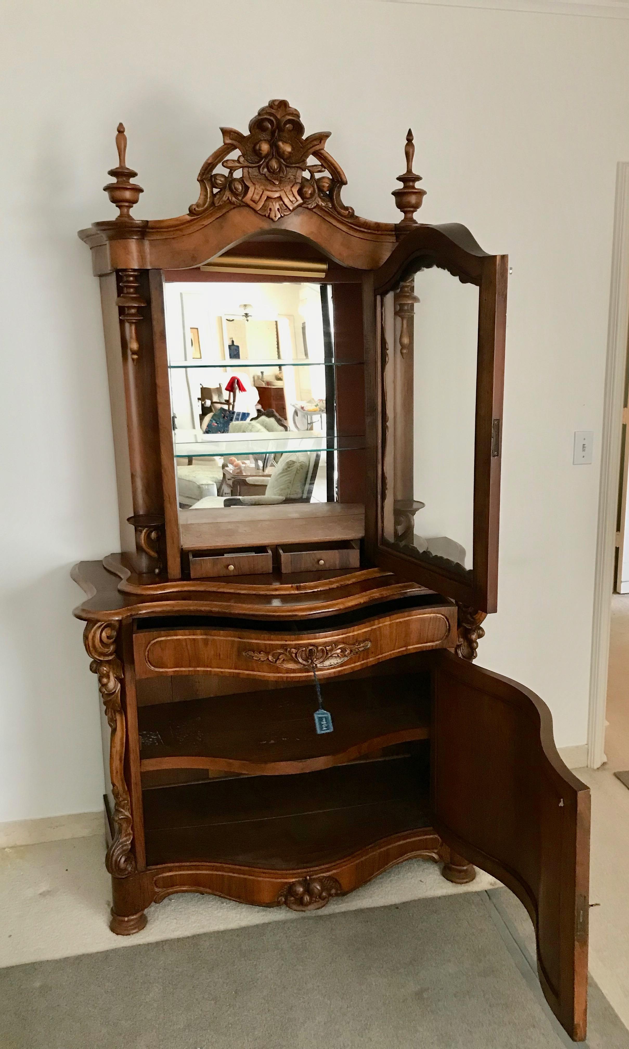 19th Century Fine 19TH Century Flemish Side Cabinet For Sale