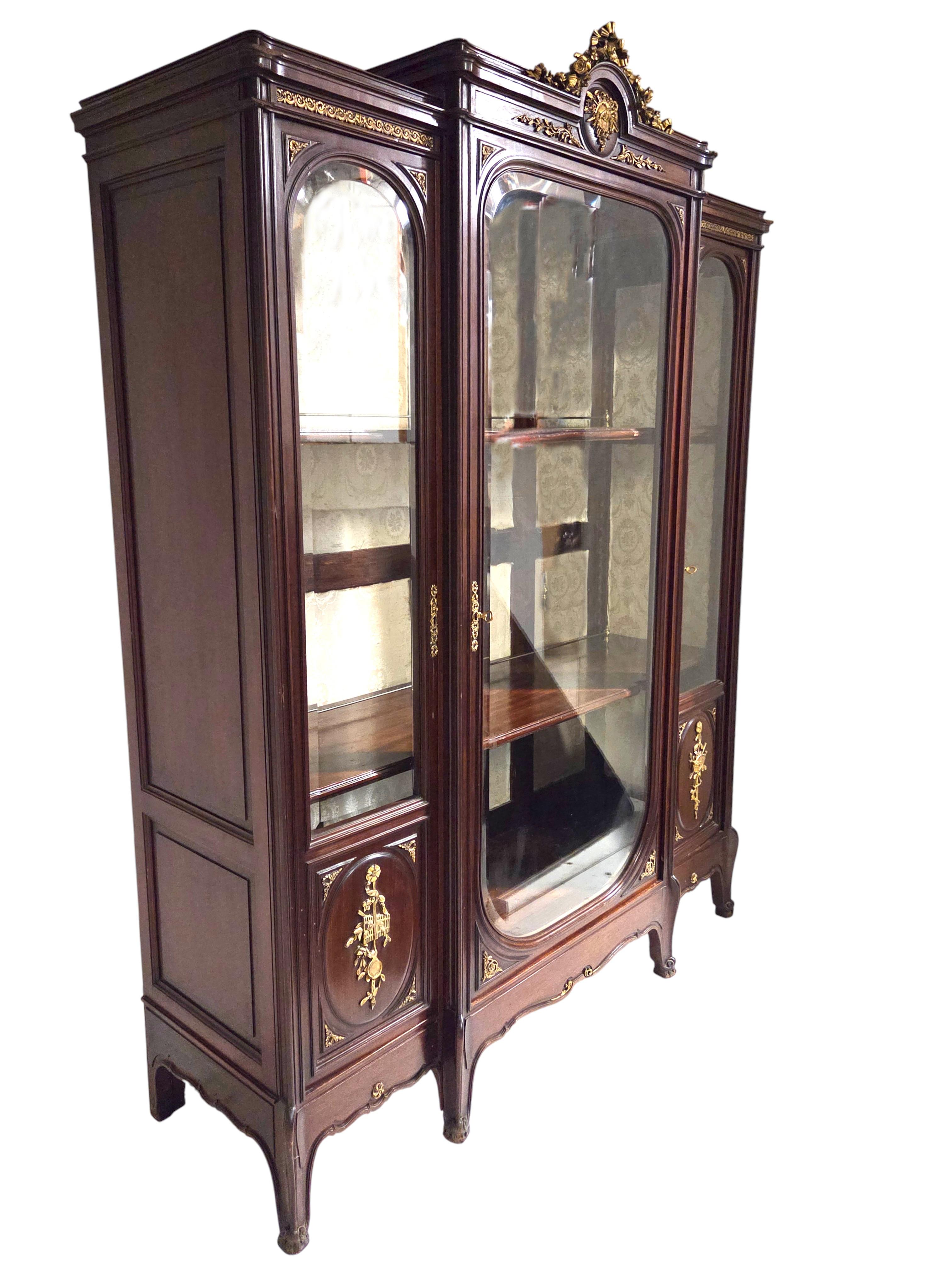 Raffinata vetrinetta francese del XIX secolo montata su bronzo / vitrine Henri Dasson in vendita 12