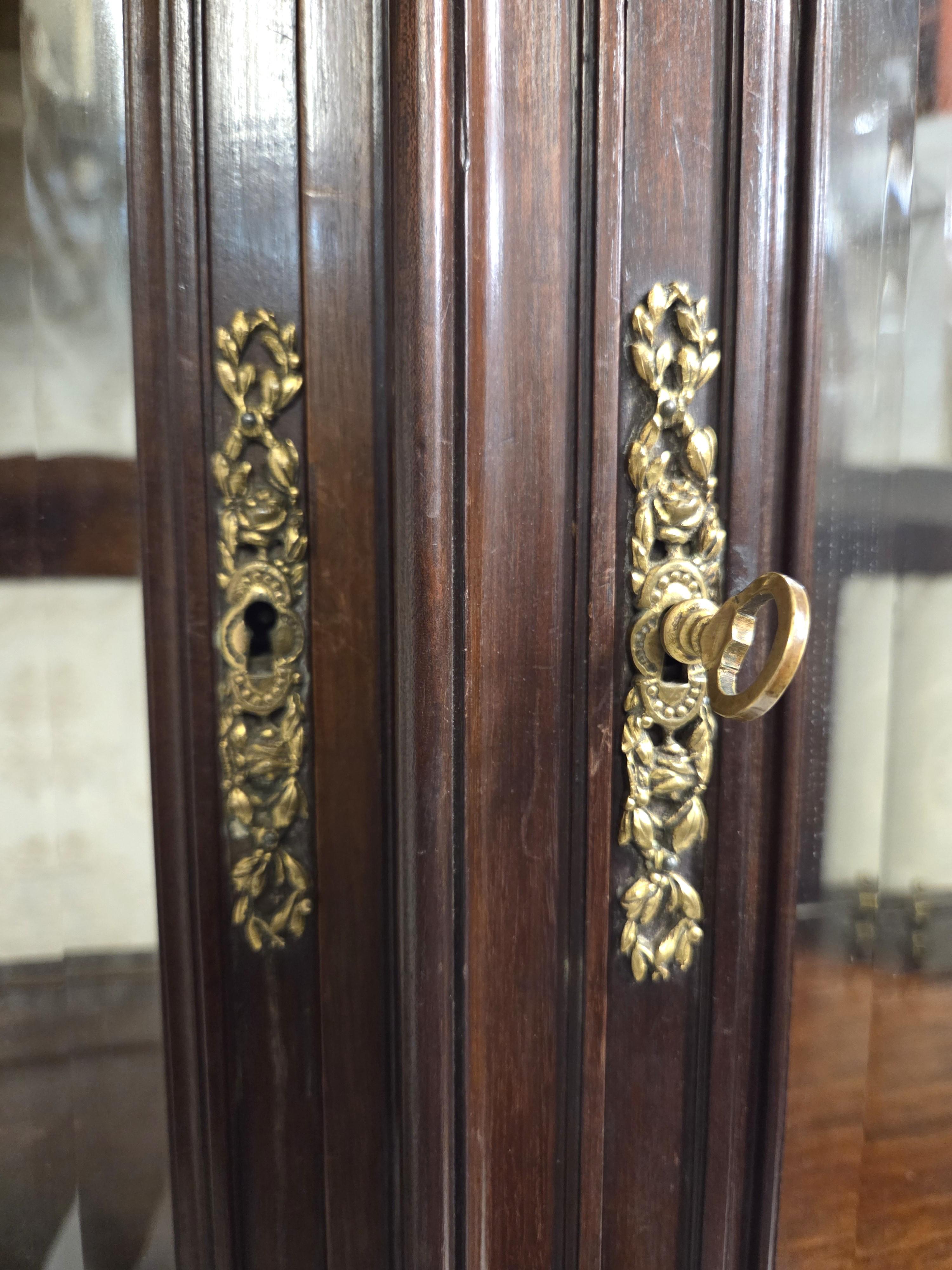 Raffinata vetrinetta francese del XIX secolo montata su bronzo / vitrine Henri Dasson in vendita 1