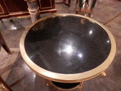 Fine 19th Century French Gilt Bronze and Marble Gueridon