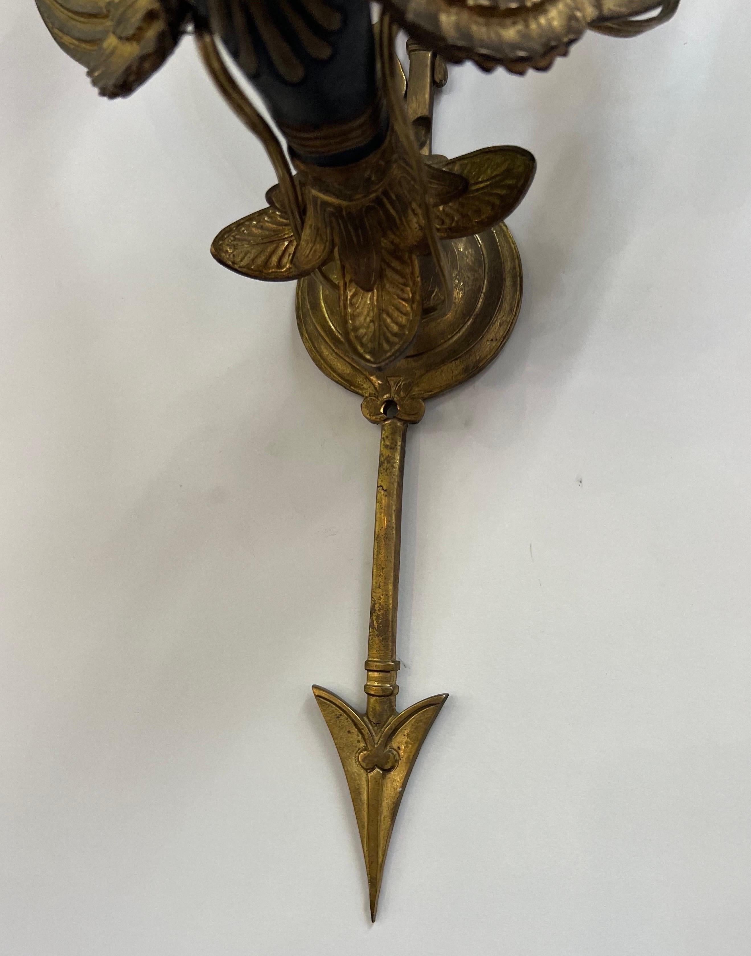 Fine 19th Century French Neoclassical Swan Form Sconces 2 Pair Available  For Sale 3