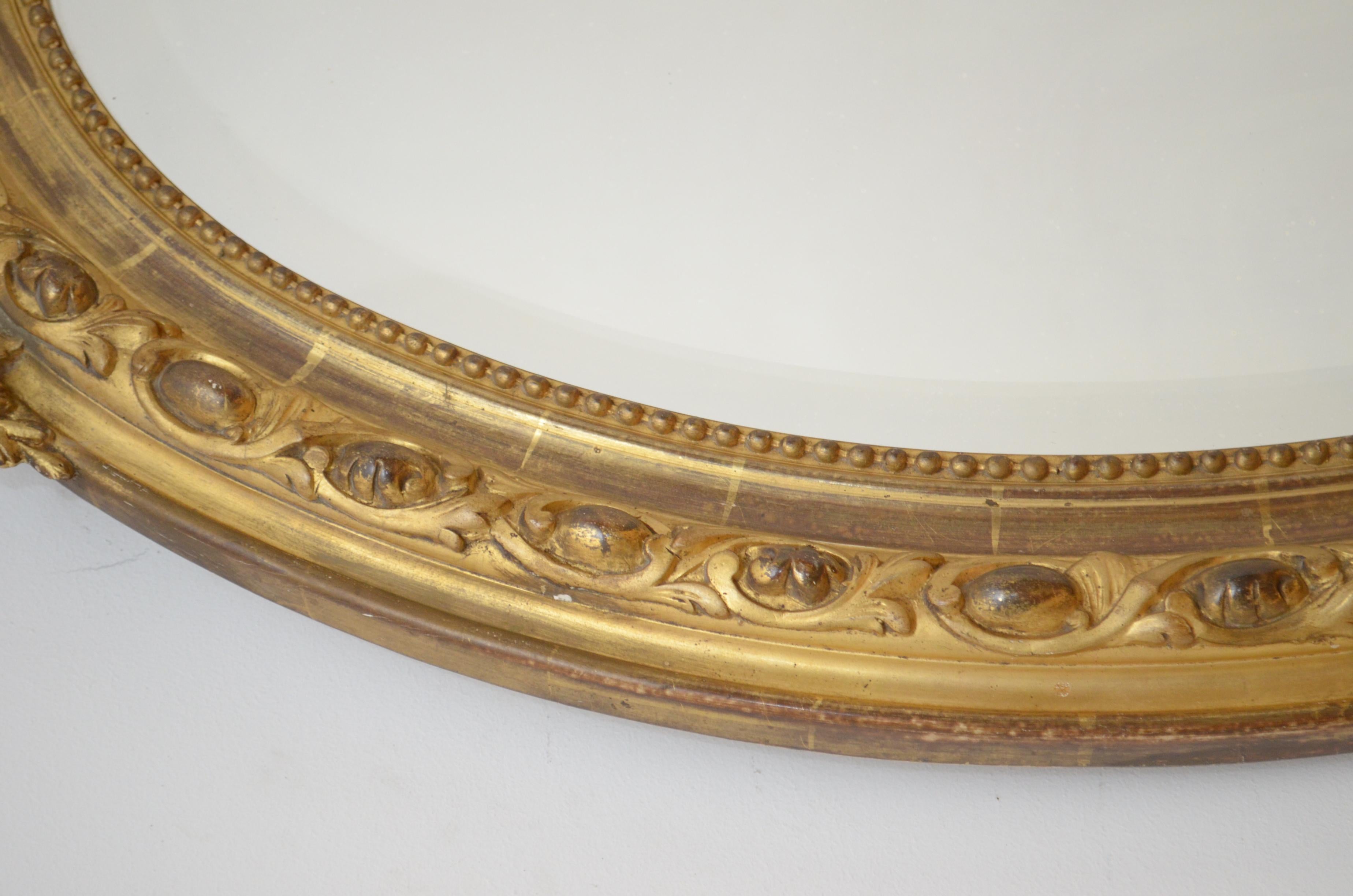 Fine 19th Century Giltwood Wall Mirror For Sale 5