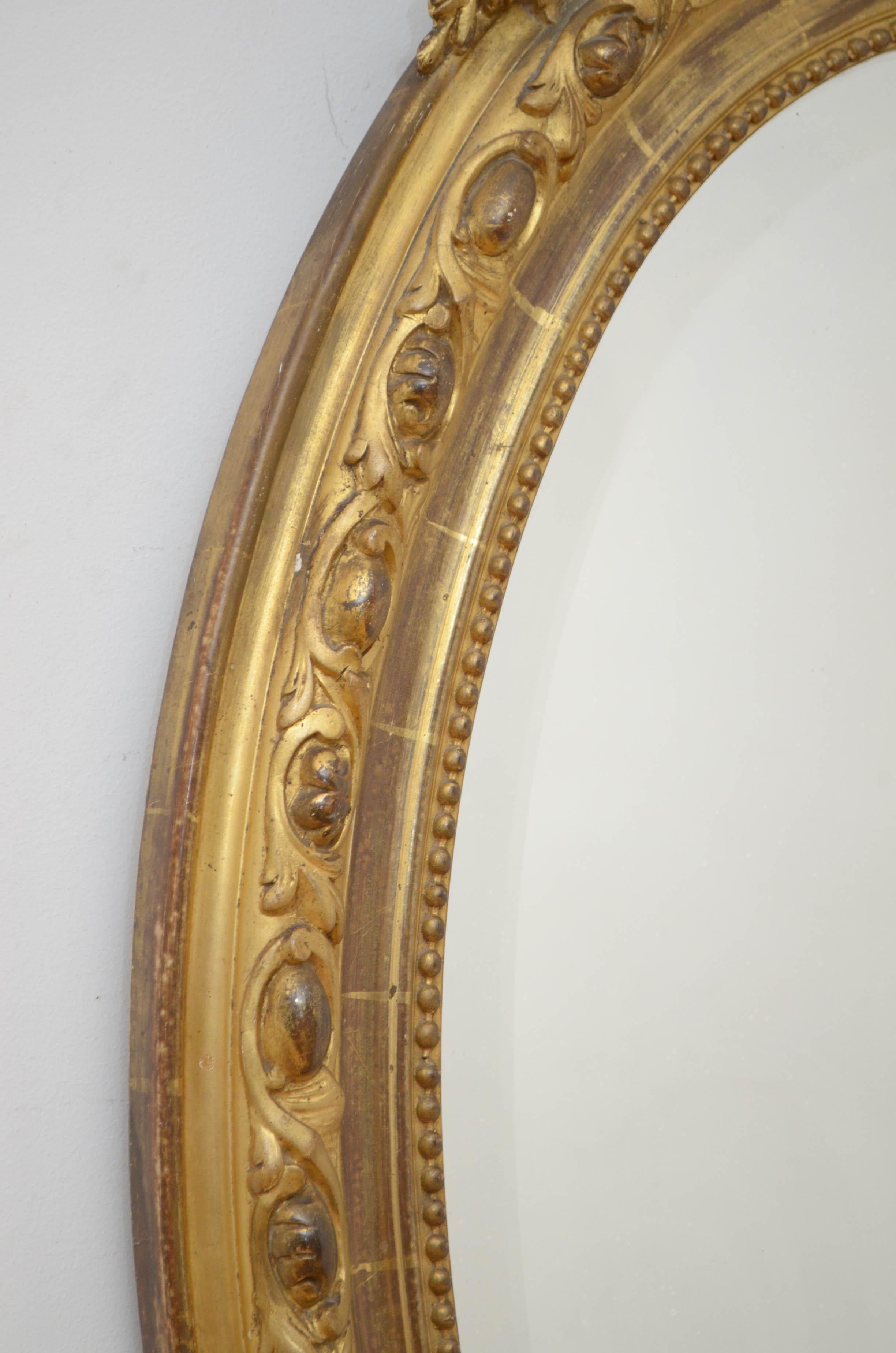 Fine 19th Century Giltwood Wall Mirror For Sale 6