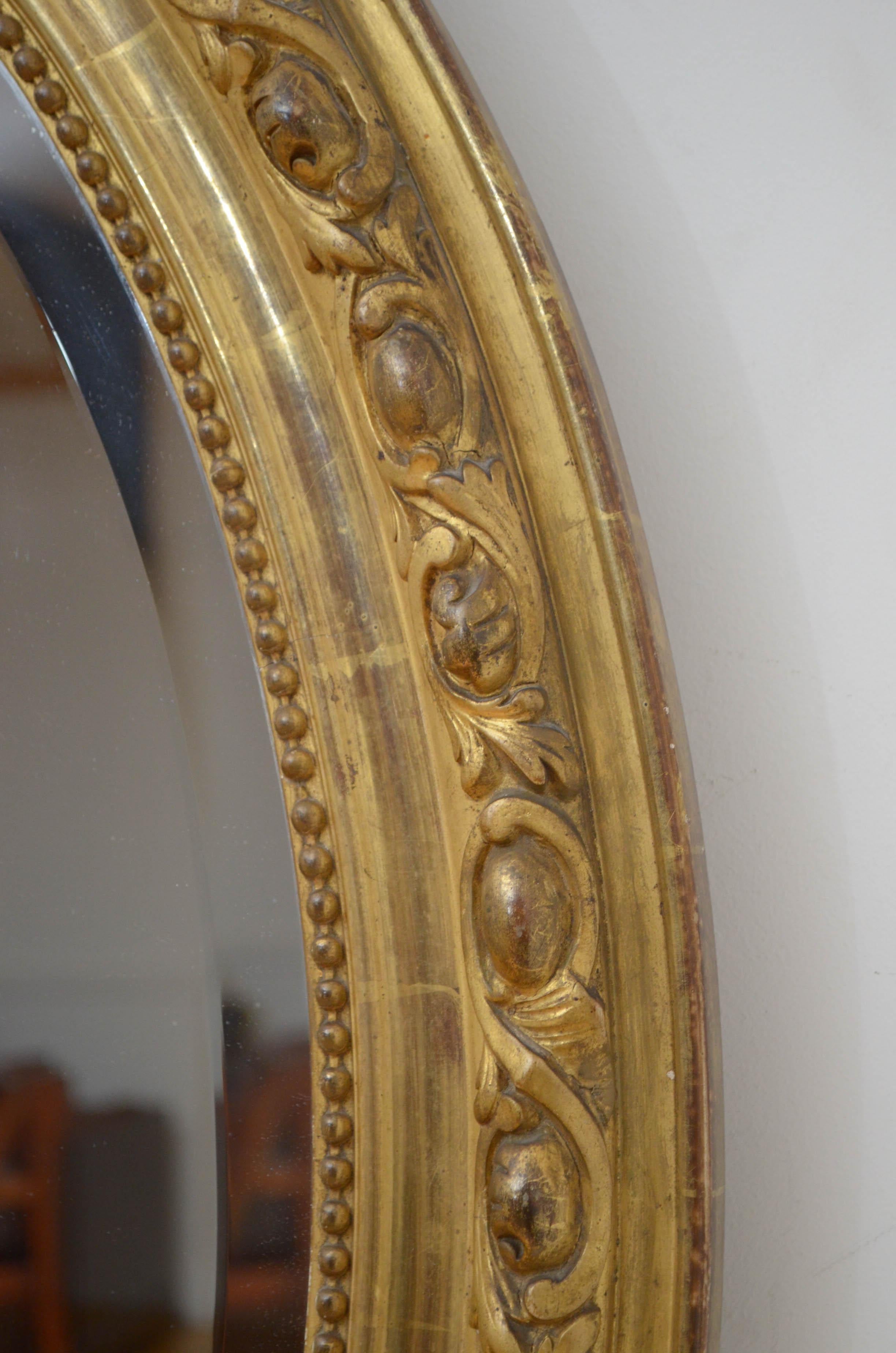 Fine 19th Century Giltwood Wall Mirror For Sale 9