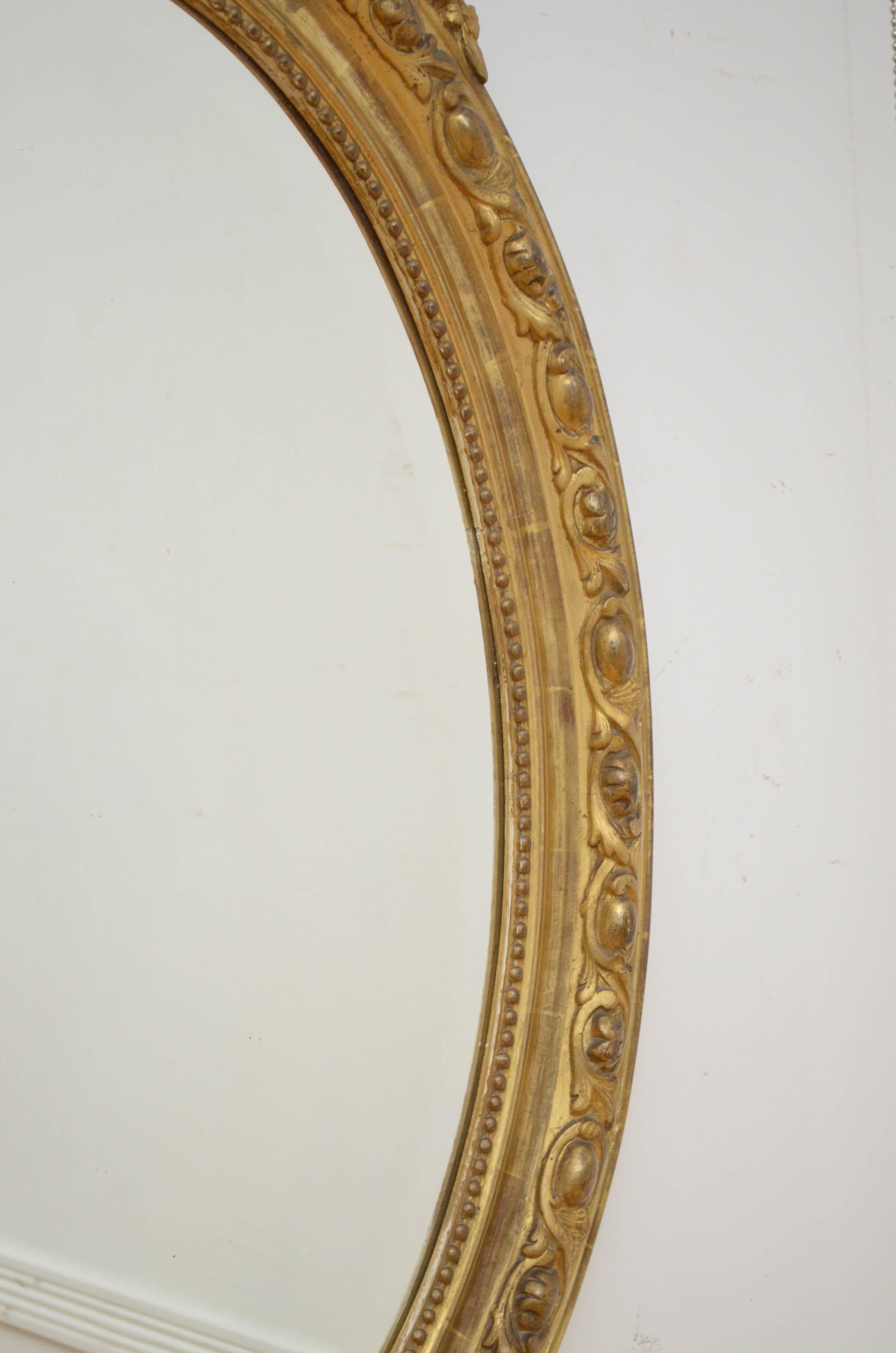 Fine 19th Century Giltwood Wall Mirror For Sale 12