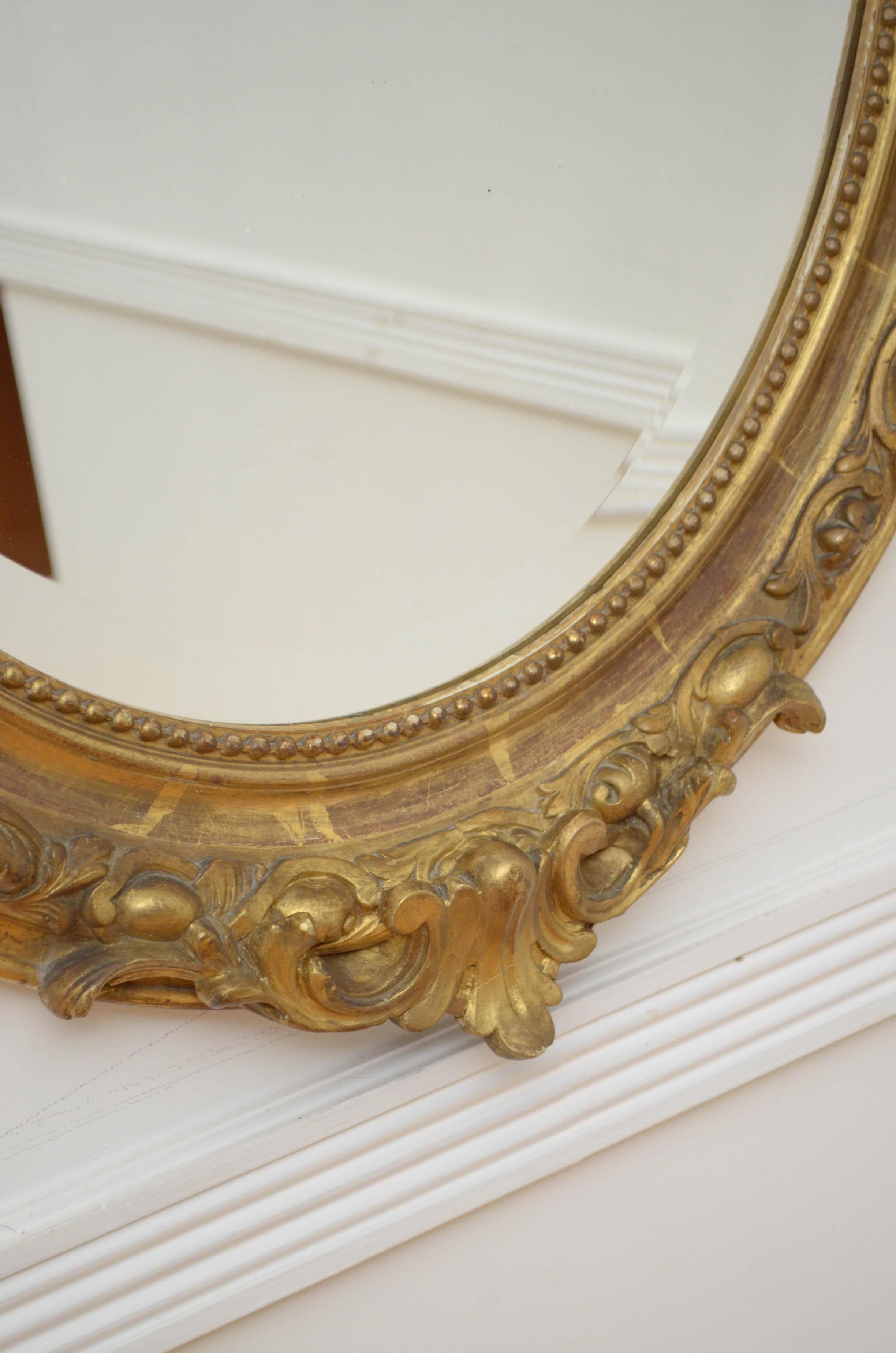 Fine 19th Century Giltwood Wall Mirror For Sale 13