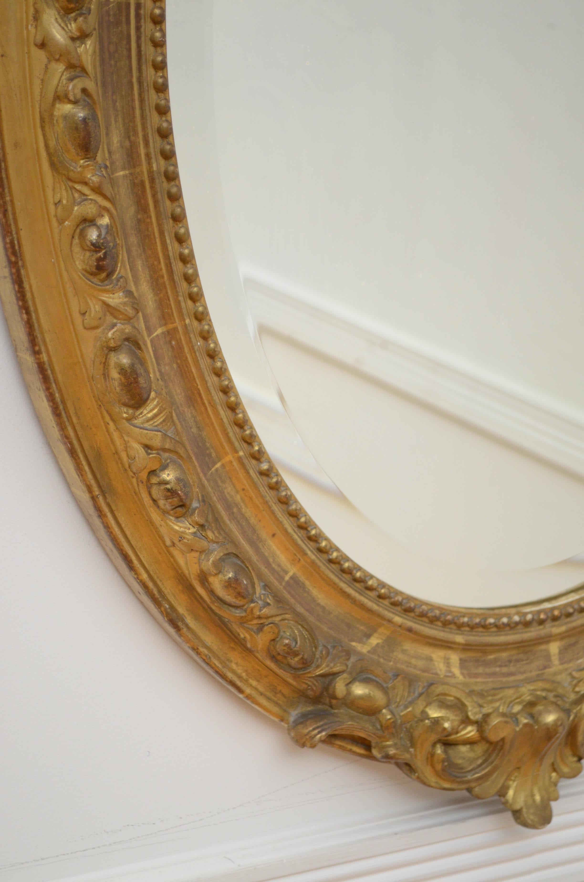 Fine 19th Century Giltwood Wall Mirror For Sale 14