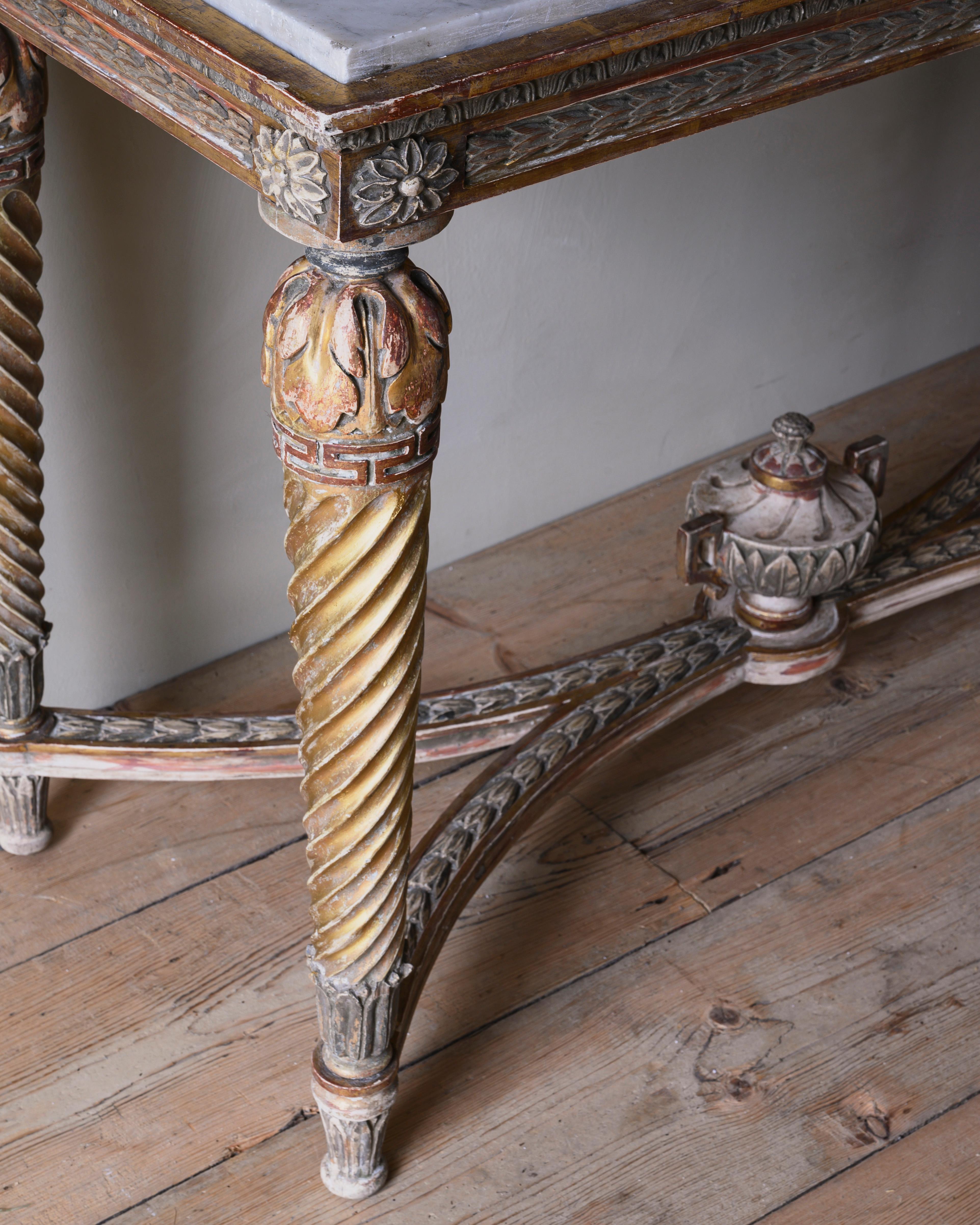 Fine 19th Century Gustavian Console Table In Good Condition In Mjöhult, SE