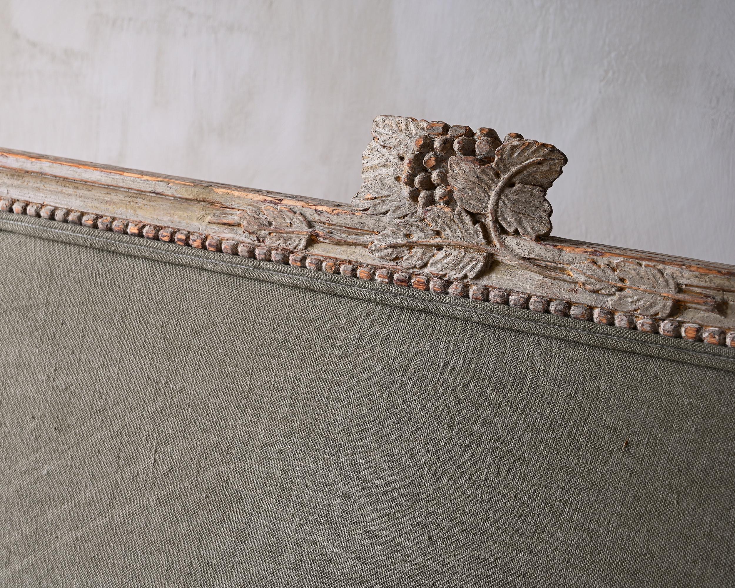 Hand-Crafted Fine 19th Century Gustavian Sofa