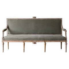 Fine 19th Century Gustavian Sofa