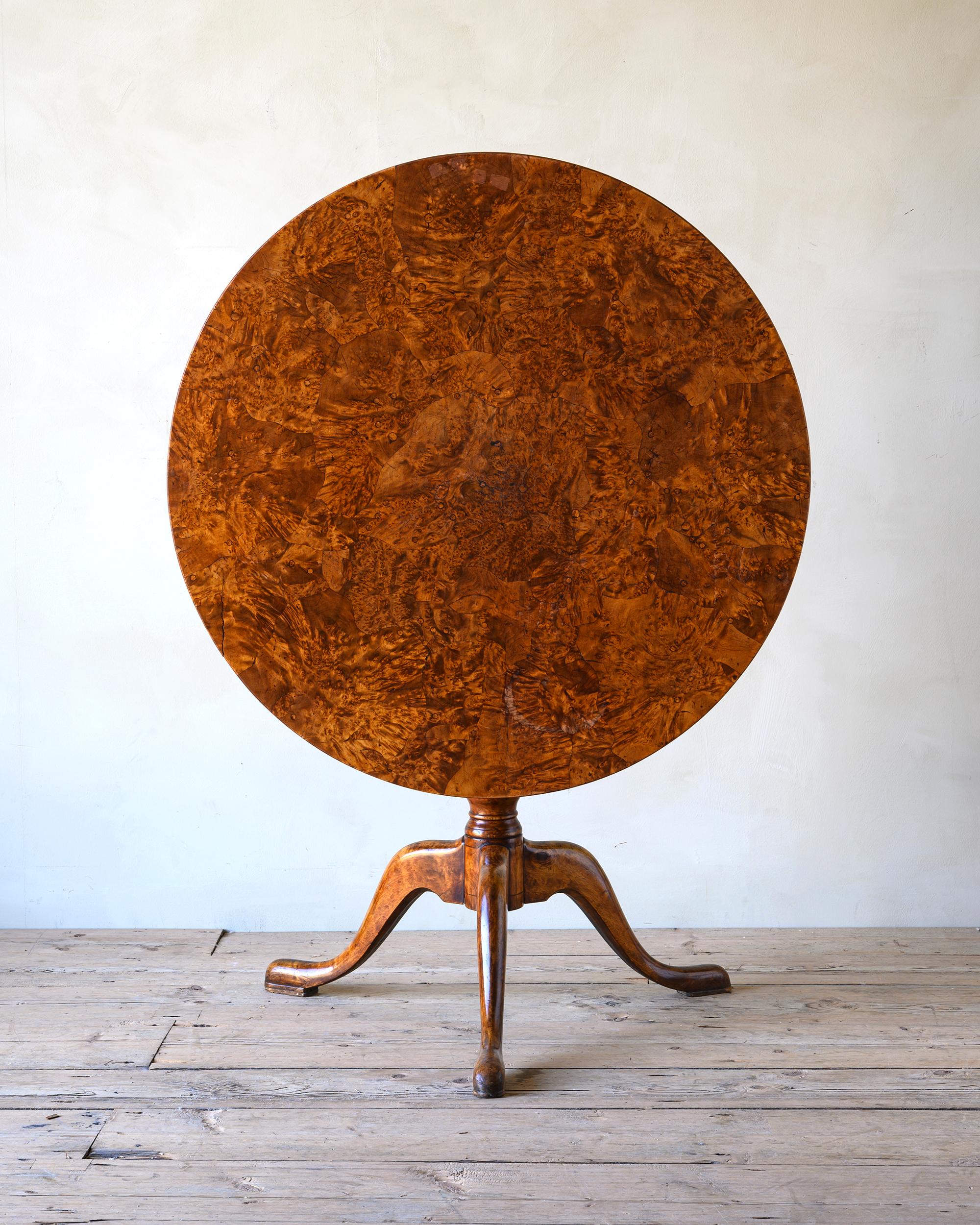 Swedish Fine 19th Century Gustavian Tilt-Top Table For Sale