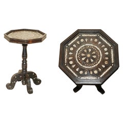 Fine 19th Century Hand Carved Liberty's London Moorish Side End Lamp Wine Table