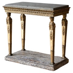 Fine 19th Century Late Gustavian Gilt Wood Console Table 