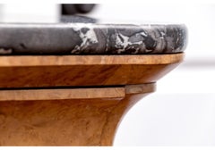 Fine 19th Century Louis Philippe Walnut Veneered Marble Top Chest