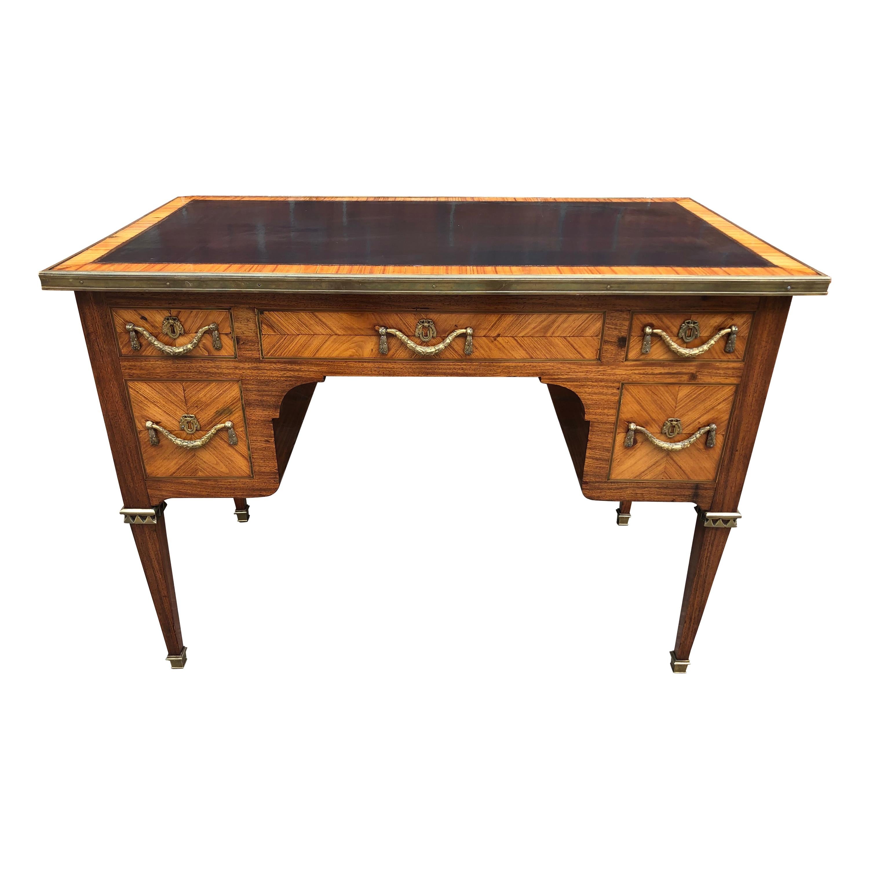 Fine 19th Century Louis XVI Tulipwood Writing Table