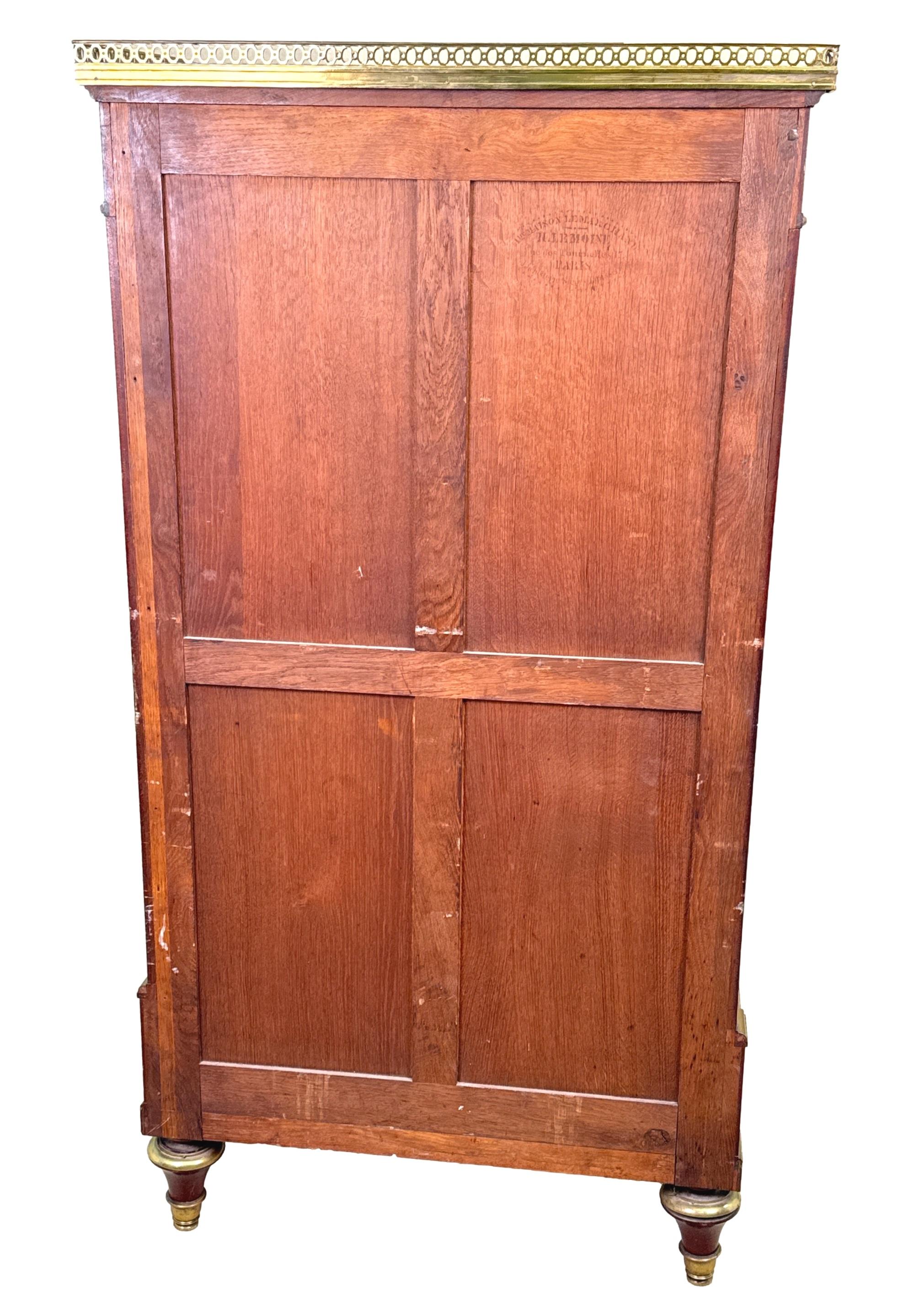 Fine 19th Century Mahogany French Secretaire Abbatant For Sale 10