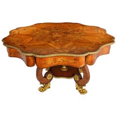 Fine 19th Century Marquetry Inlaid Centre Table