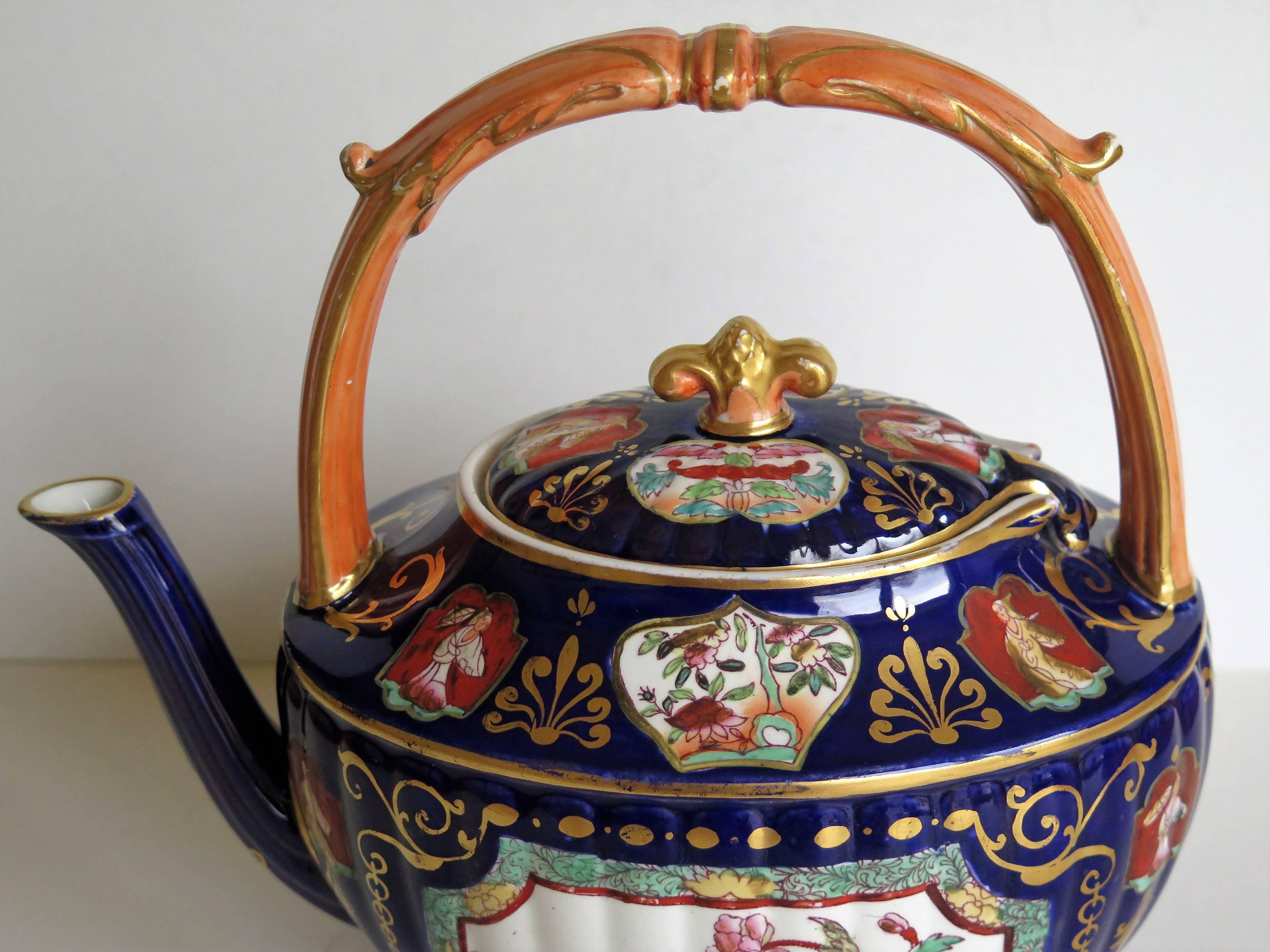 Fine 19th Century Mason's Ashworth's Ironstone Tea Pot Rare Shape, circa 1870 3