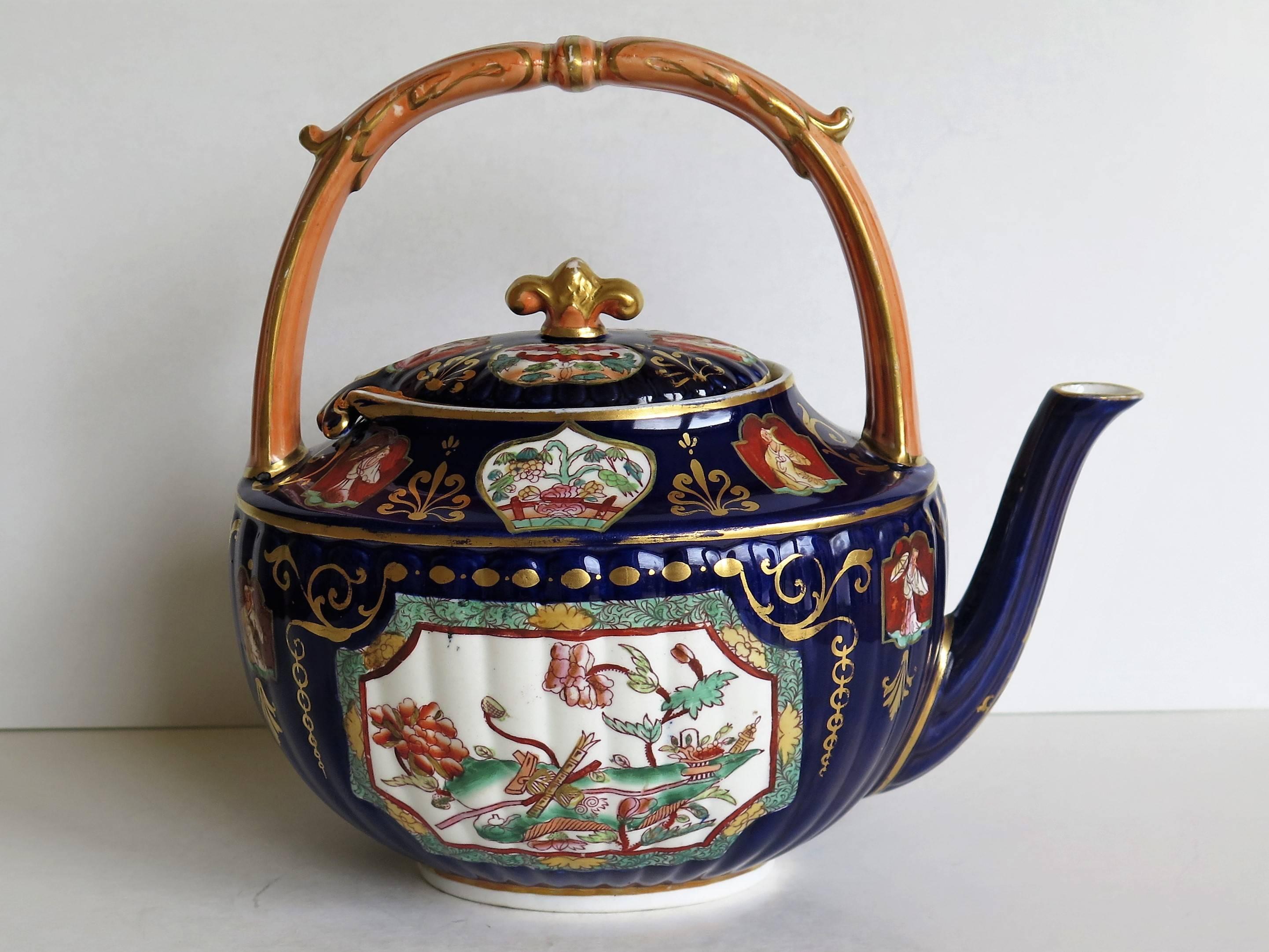 Fine 19th Century Mason's Ashworth's Ironstone Tea Pot Rare Shape, circa 1870 1