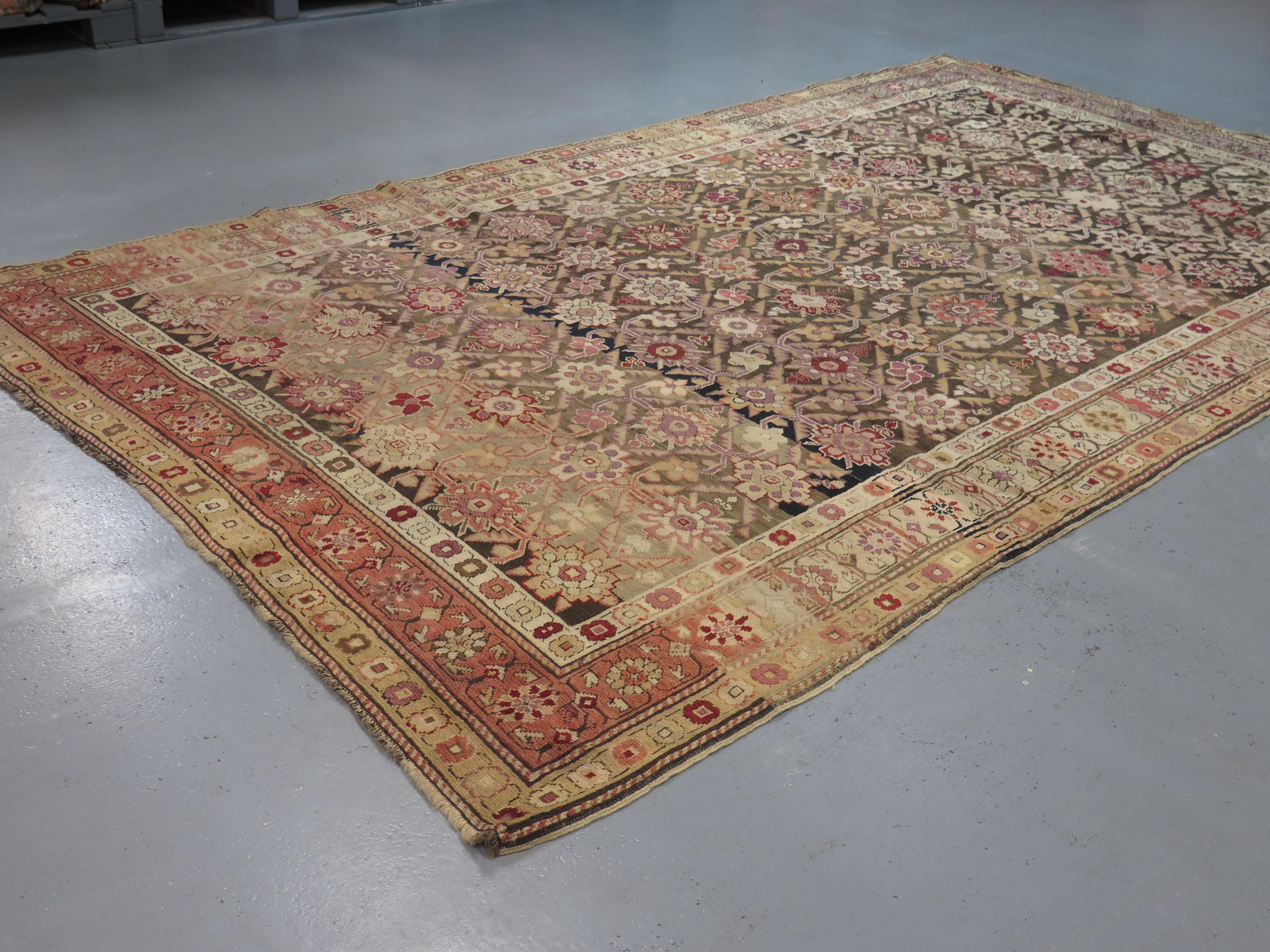 Karabagh-Teppich „Mina Khani“ aus dem 19. Jahrhundert (Kasachisch) im Angebot