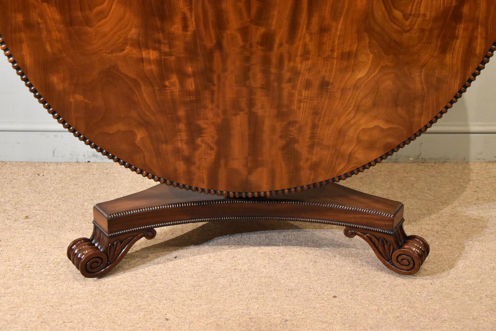 Fine 19th Century Regency Mahogany Circular Centre Table 1