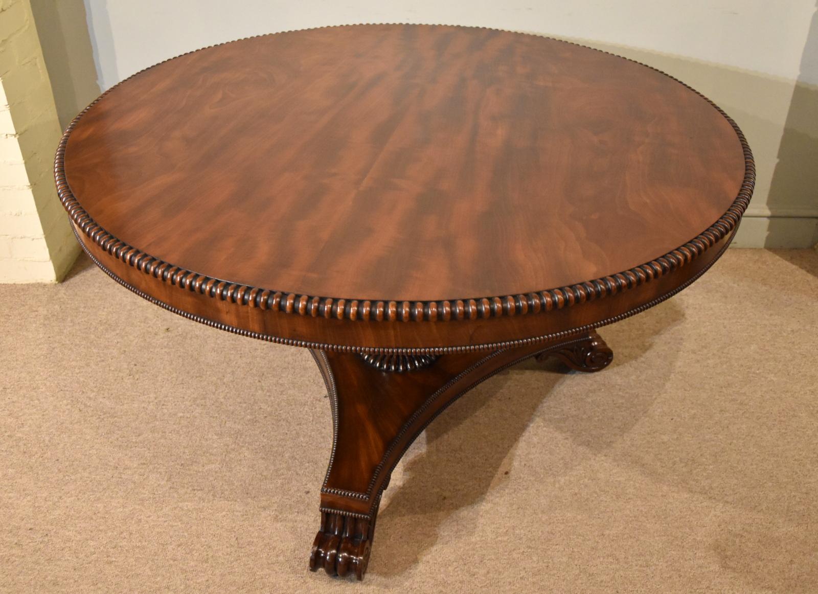 Fine 19th Century Regency Mahogany Circular Centre Table 2