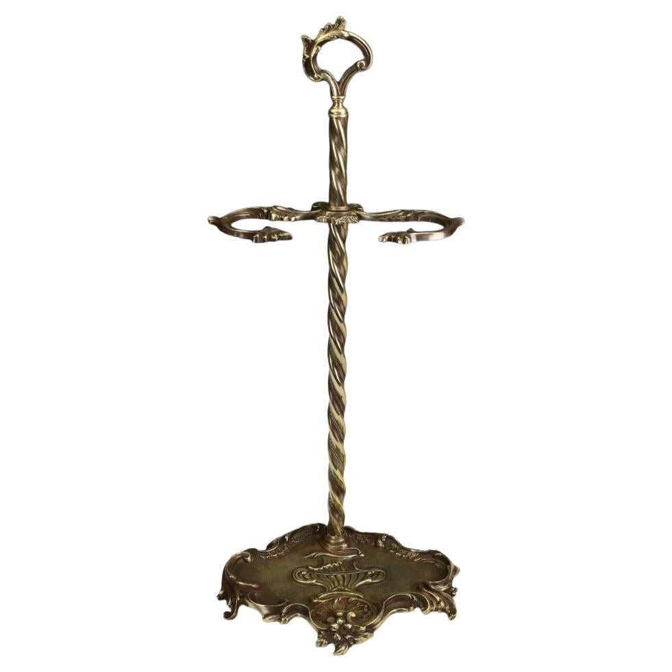 Feine 19. Jahrhundert Rokoko-Revival Messing Kamin Stock oder Stock Stand