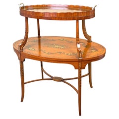 Fine 19th Century Satinwood Etagere