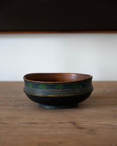 Fine 19th Century Swedish Folk Art Turned Bowl