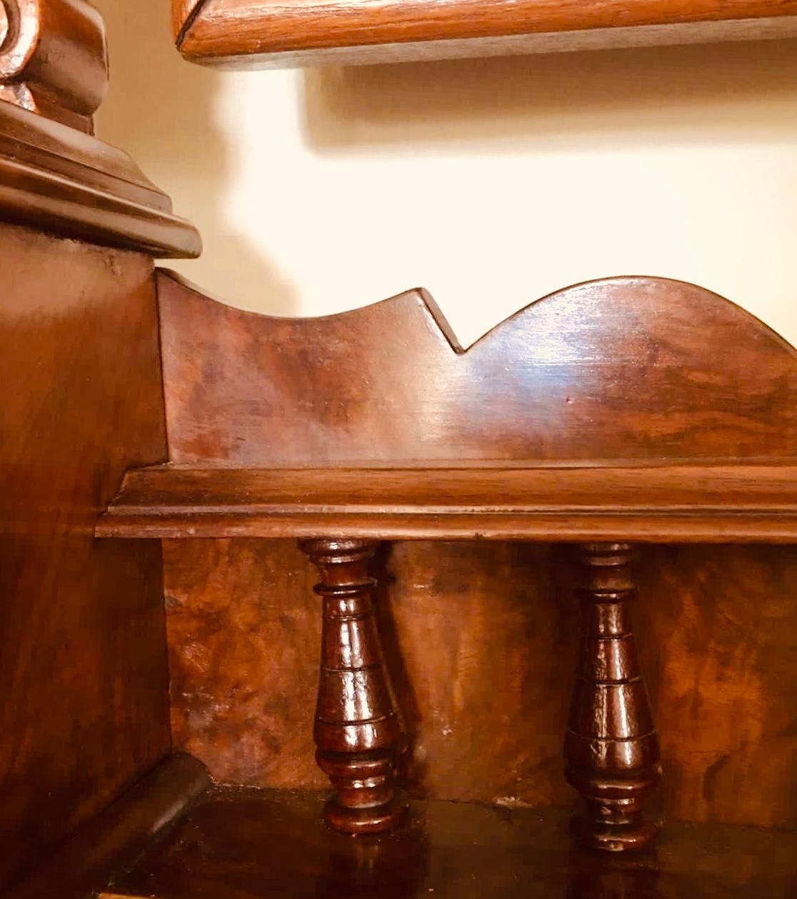 Fine 19th Century Victorian Antique Burr Walnut Dressing Table 3