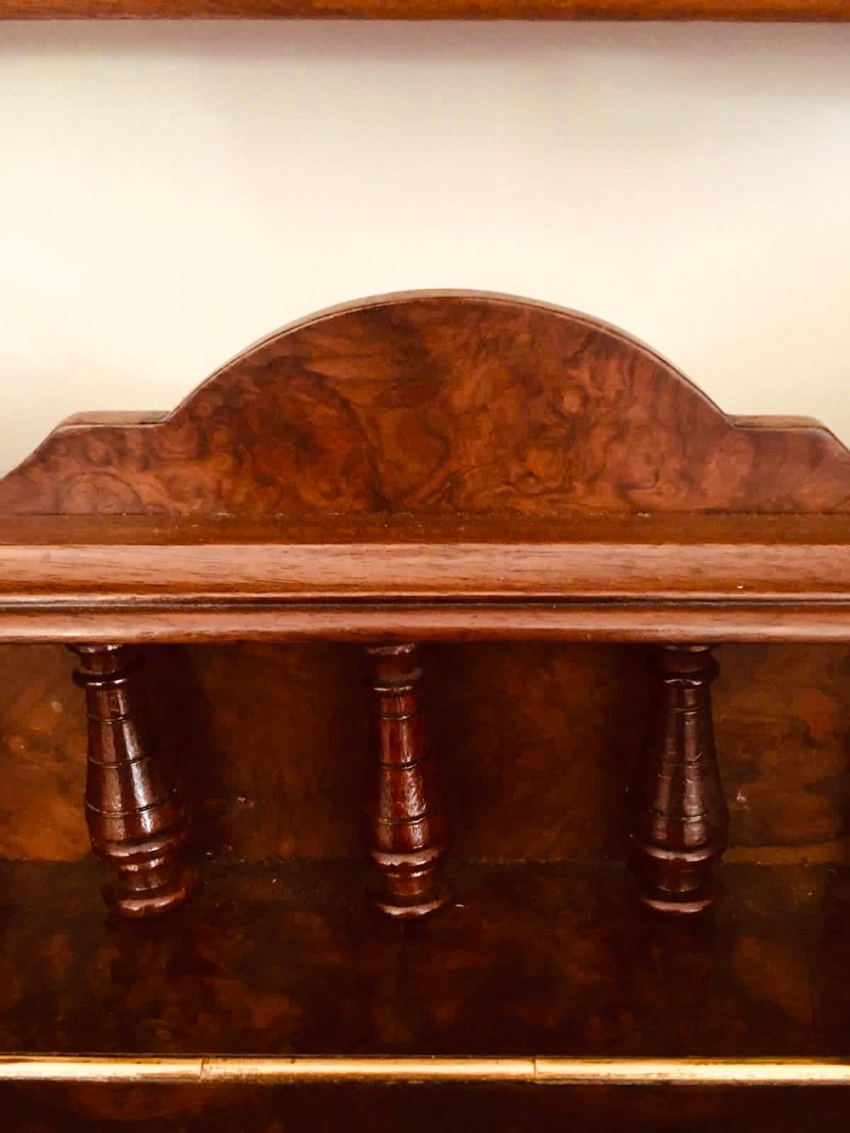 Fine 19th Century Victorian Antique Burr Walnut Dressing Table 6
