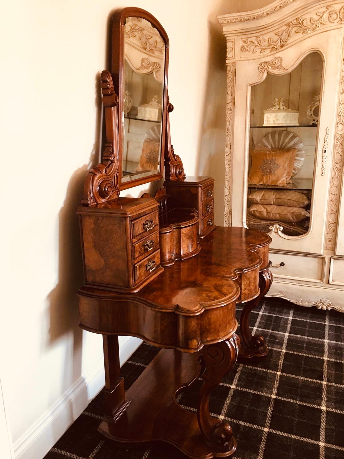 antique walnut dressing table