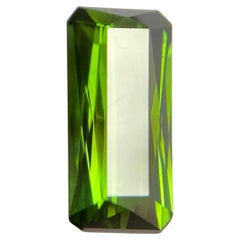 Fine 2.30ct Vivid Green Tourmaline Fancy Scissor Emerald Octagon Cut