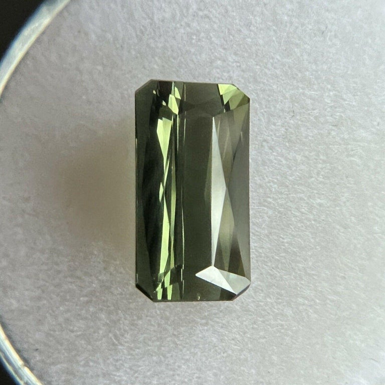 Fine 2.33ct Vivid Green Tourmaline Fancy Scissor Emerald Octagon Cut