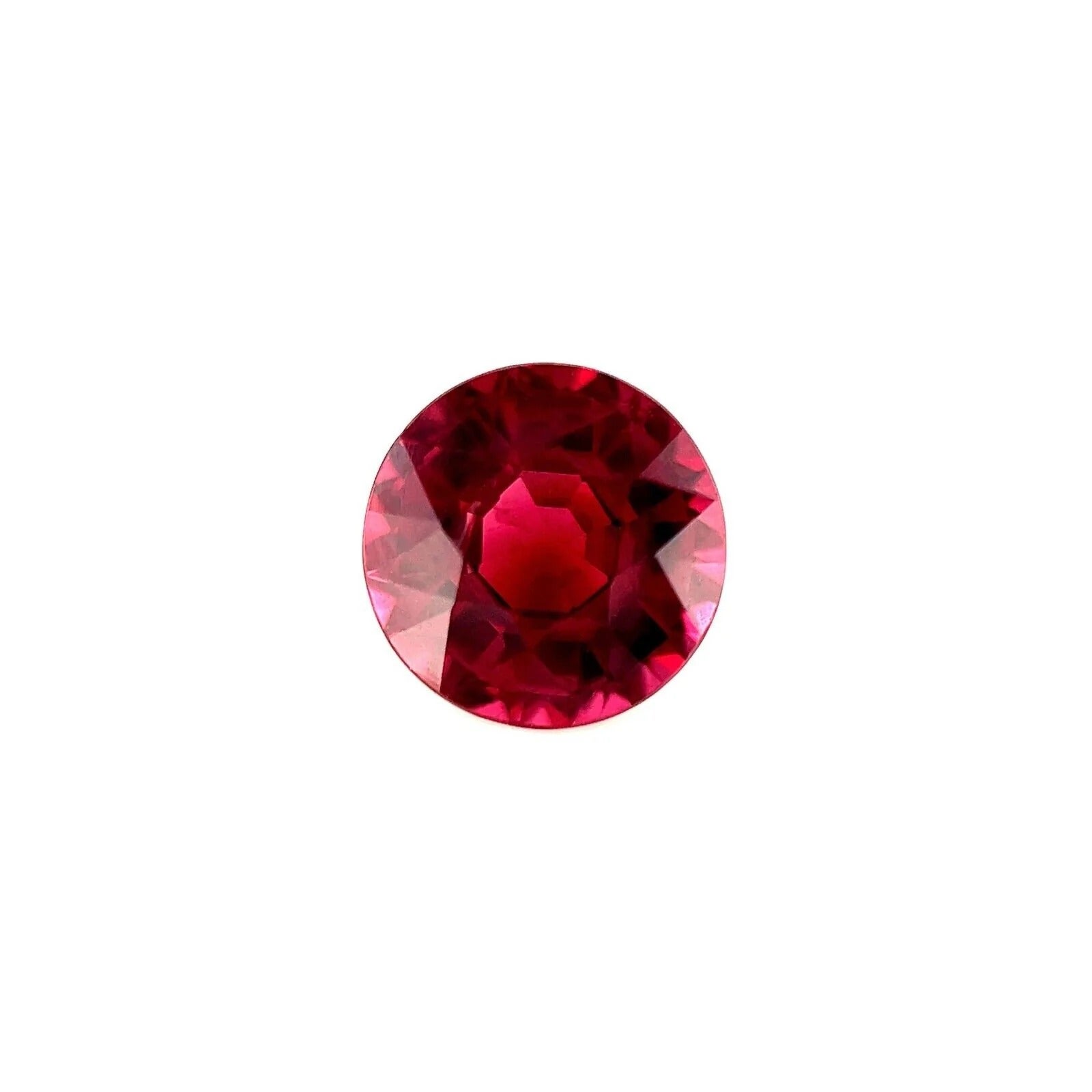Loser Edelstein 2,45ct lebhaftes lila rosa Rhodolith Granat im runden Diamantschliff 7,8mm