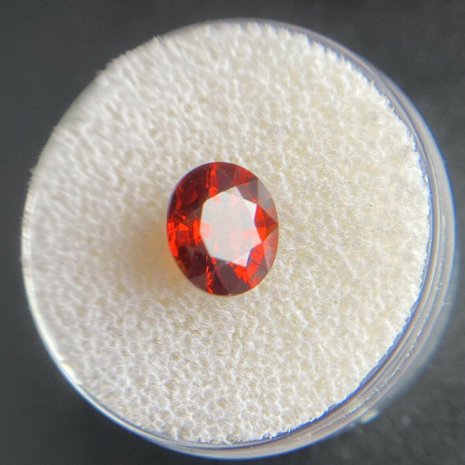 Fine 2.51ct Vivid Orange Red Spessartine Garnet Oval Cut Loose Gem 4