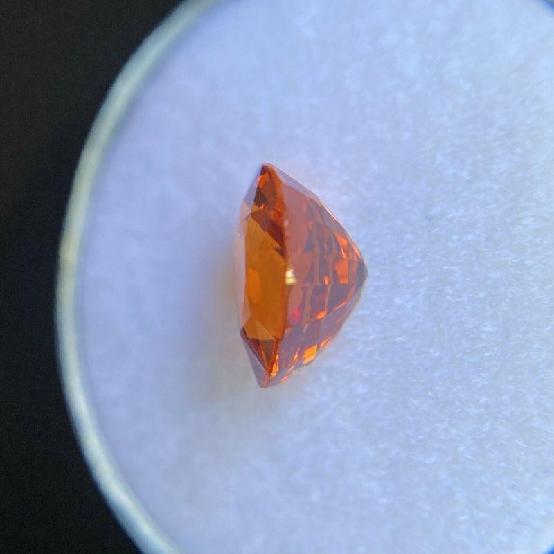 Fine 2.73ct Vivid Orange Spessartine Garnet Pear Teardrop Cut Rare Gem In New Condition In Birmingham, GB